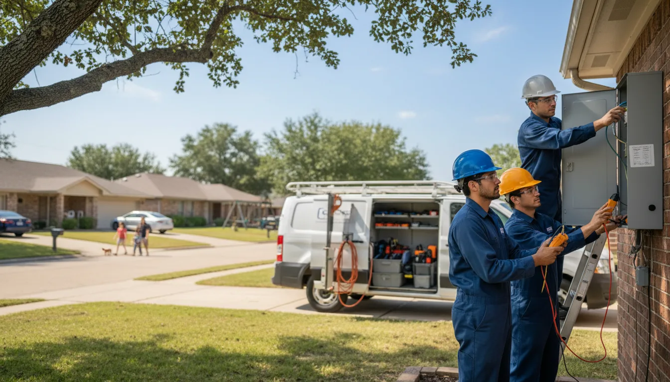 Certified electrician providing emergency electrical services in De Witt, NE